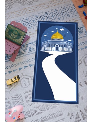 Charmbi Çocuklar Için Özel Tasarım Seccade – Kaymaz Taban & Renkli Desenler Dijital Baskı