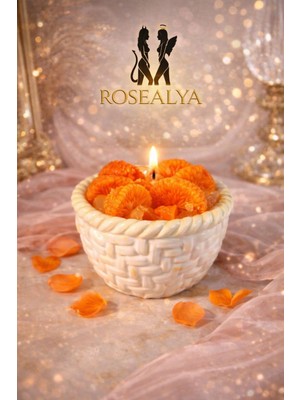 Tangerines Candle-Özgün Tasarım-El Yapımı Mum