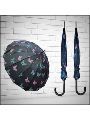 Rubenis Şık ve Dayanıklı 16 Telli Otomatik Baston Şemsiye, Pratik Kullanım