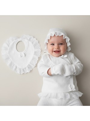 Milays Kız Bebek %100 Pamuk 0-3 Ay Premium Kalite Set