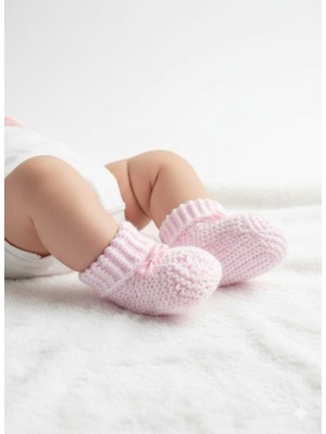 Tiasis Yenidoğan Örme Bebek Patik