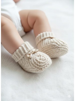 Tiasis Yenidoğan Örme Bebek Patik