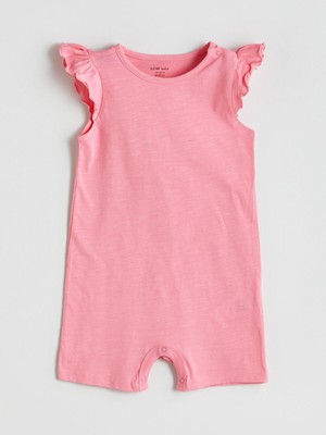 Lc Waikiki Yeni Sezon Bisiklet Yaka Kız Bebek Penye Tulum