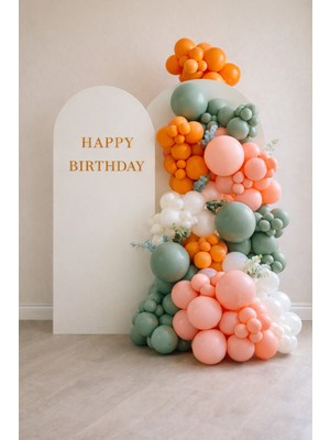 Balonsan Balon Seti 120 Adet ( Pembe-Okaliptus-Turuncu-Beyaz )