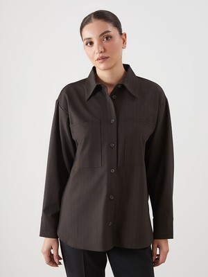 Lc Waikiki Yeni Sezon Çizgili Kadın Gömlek