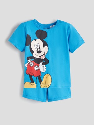 Lc Waikiki Yeni Sezon Mickey Mouse Baskılı Erkek Bebek Tişört ve Şort 2'li