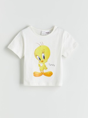 Lc Waikiki Yeni Sezon Tweety Baskılı Kız Bebek Tişört