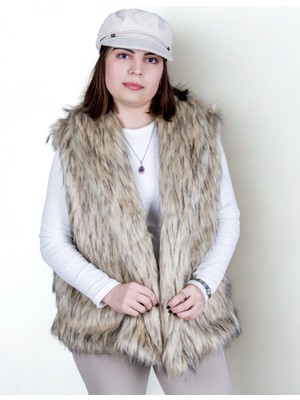 Celiora Style Kadın Suni Kürk Yelek – Astarlı, Hafif, Rahat Kesim, Günlük Şık Tasarım