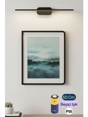 Avizen Lighting Project Dekoratif Banyo Ayna Tablo Duvar Aydınlatması LED Flüt Aplik Pilli