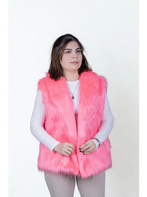 Celiora Style Kadın Suni Kürk Yelek – Astarlı, Hafif, Rahat Kesim, Günlük Şık Tasarım