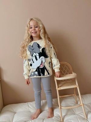 Yiğit Butik Karakter Desenli Taytlı Kız Çocuk Takım