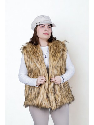 Celiora Style Kadın Suni Kürk Yelek – Astarlı, Hafif, Rahat Kesim, Günlük Şık Tasarım
