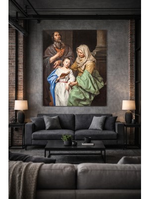 Artease Michaelina Wautier Meryem'in Eğitimi (1656) Kanvas Tablo