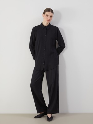 Lc Waikiki Yeni Sezon Beli Lastikli Keten Karışımlı Kadın Pantolon