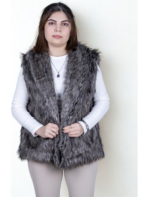Celiora Style Kadın Suni Kürk Yelek – Astarlı, Hafif, Rahat Kesim, Günlük Şık Tasarım