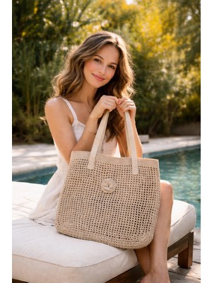 Çağ Moda Aksesuar El Yapımı Örgü Çanta