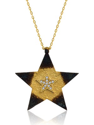 Noip 925 Ayar Gümüş Yıldız Kadın Gümüş Kolye PT2610689 (944)