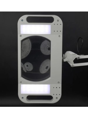 Pusat 10X LED Akrobat Büyüteç 2X15W 170X113 mm 10 Diopter Mercek LT86G - Lisinya