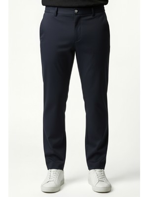 goffra Erkek Flexon Ultra Esnek Relaxed Beli Lastikli Jogger Pantolon Lacivert M702-R0433-05
