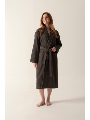 Cadeluz La Roda Pima Pamuk Bornoz Antrasit