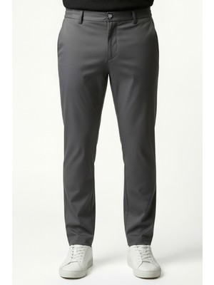 goffra Erkek Flexon Ultra Esnek Relaxed Beli Lastikli Jogger Pantolon Koyu Gri M702-R0433-02
