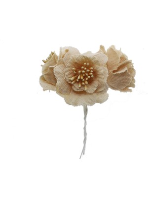 Mutlu Adım 12 Demet (36 Adet) Tomurcuklu Keten Gül Çiçek