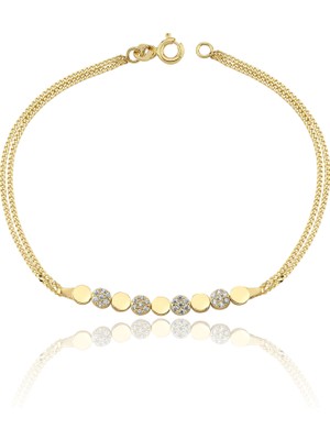 FAZ Kuyumculuk Aura Disc Altın Bileklik