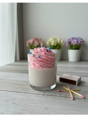 Exotic Fruit Kokulu Kremalı Dekoratif Mum | Parafin & Soya Wax | 400 ml