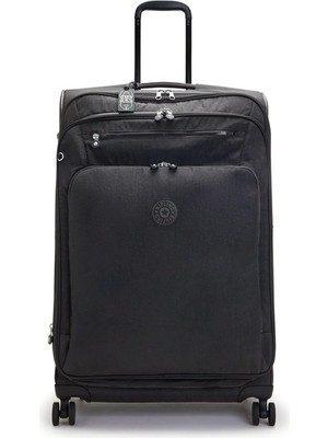 Kipling New Youri Spin Kadın Tekerlekli Valiz, Siyah, L
