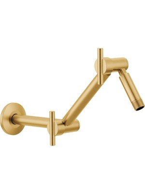 Moen S116BG Acc-Premium 16 Inç Döner Ayarlanabilir Duş Kolu, Fırçalanmış Altın