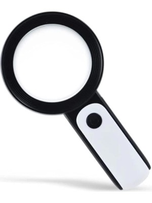 Pusat 30X 12ışıklı Büyüteç Taşınabilir Çıft Katmanlı Optik Cam Okuma Büyüteç 229018 - Lisinya