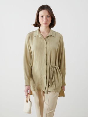 Lc Waikiki Yeni Sezon Dokulu Gofre Kadın Gömlek Tunik