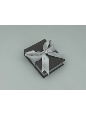 Hayran Kutu Ahşap Kadife Kurdeleli Elit Mini Kolye Kutusu