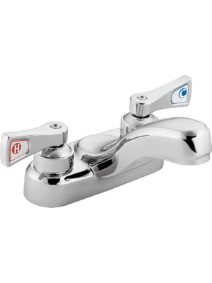 Moen 8210 °F05 Commercial M-Dura With 4-Inç Centerser Lavatory Musluk ve 2.5-Inç Lever Yapılmış, 0.5
