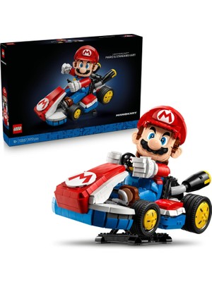 LEGO Super Mario: Mario Kart – Mario ve Standard Kart 72037 - Yetişkin Kadınlar ve Erkekler Için Inş