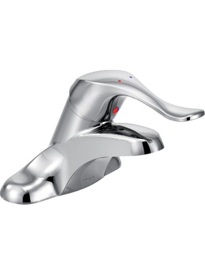 Moen 8422 °F05 Commercial M-Bition 4-Inç Centerser Lavatory Musluk With 4-Inç Kolu Kol, 0.5 Gpm, Chr