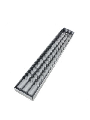 Mutlu Adım 3 Adet 25CM Şamdan Mum Varaklı Spiral