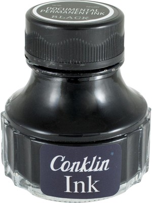 Conklin Mürekkep Serisi CK72137 Documental Permanent Black 90 ml Mürekkep