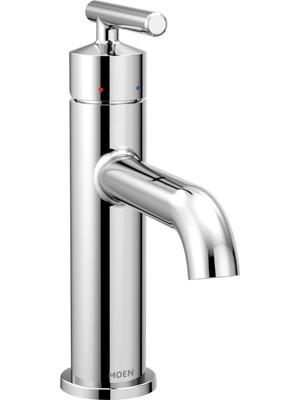 Moen Gibson Krom Tek Kolu Tek Delikli Modern Banyo Lavabo Bataryası Opsiyonel Deckplate Ile, 6145