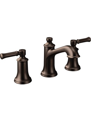 Moen T6805 Dartmoor Two-Handle Low Arc Bathroom Faucet Without Valve, Chrome