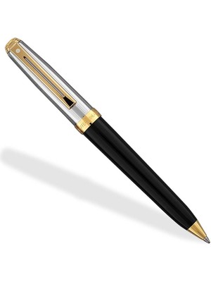 Sheaffer 337-2 Prelude Tükenmez Kalem Siyah - Paladyum Altın