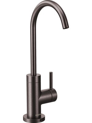 Moen K-S5530BLS Isteğe Bağlı Filtrasyon Sistemli Modern Içecek Bataryası (Ayrı Satılan), Siyah Pasla