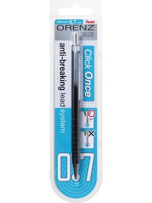 Pentel Orenz Uç Korumalı Teknik Çizim ve Yazı Için Mekanik Kurşun Kalem, 0.7 Mm, Siyah