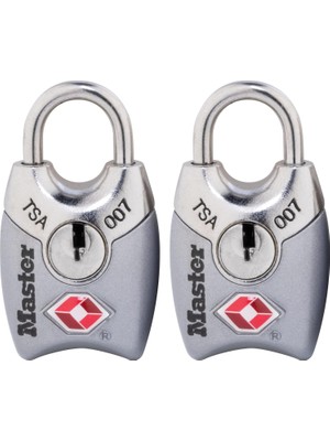 Master Lock 4689T Tsa Onaylı Kilitli Kilit, 2'li Paket, Çeşitli Renklerde