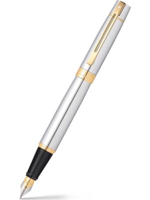 Sheaffer 9342-0 300 Serisi Dolma Kalem (M) Parlak Krom Altın