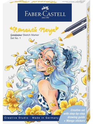 Graf Von Faber-Castell Faber-Castell Goldfaber Sketch Marker, Romantik Manga Set