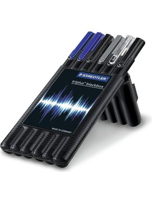 Staedtler-Triplus Mobile Office Black Box 6`lı Plastik Kutulu Set