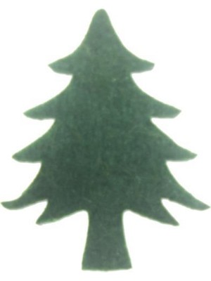 Mutlu Adım 12 Adet 3X4CM Keçe Çam Ağacı