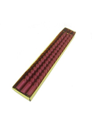 Mutlu Adım 3 Adet 25CM Şamdan Mum Varaklı Spiral
