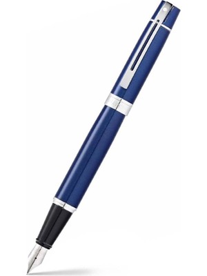 Sheaffer 9341-0 300 Serisi Dolma Kalem (M) Parlak Mavi Krom